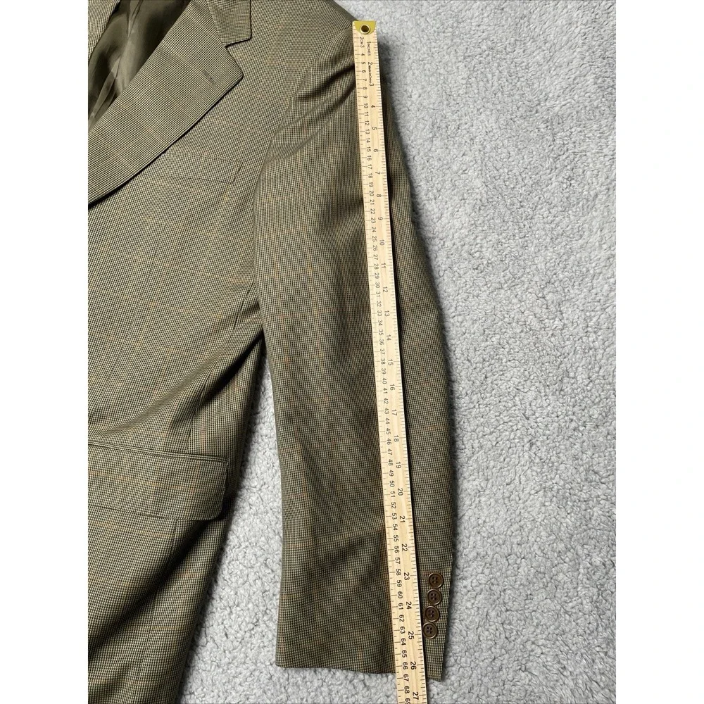 Canali Holt Renfrew Brown Tan 100% Wool Blazer Suit Jacket Size‎ 54 (44 US)